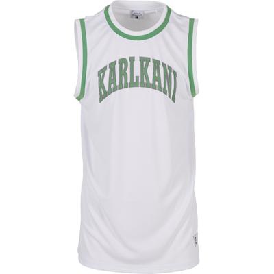 Tanktop KARL KANI "Karl Kani Sport College Mesh Basketball Jersey", Herren, Gr. XXL, weiß, 100% Polyester, bedruckt, normal, Tops Tanktop