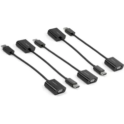 StarTech DisplayPort auf VGA 5er Pack (DisplayPort, VGA), Video Adapter, Schwarz