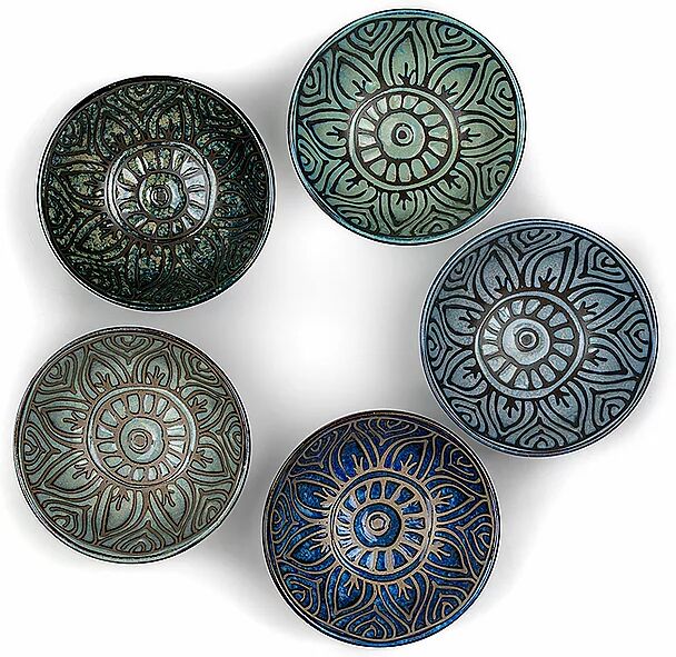 BREDEMEIJER Teebecher JARA 5er Set Porzellan / Bunt bunt B