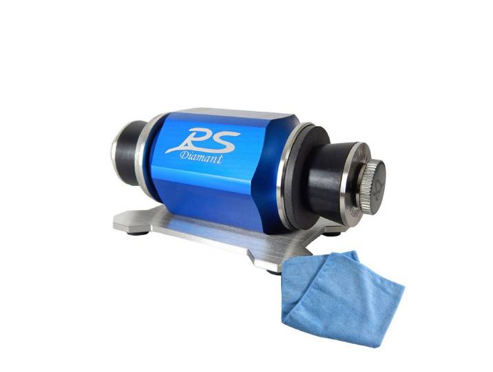 Duke-Handel Messerschärfer Rollenschärfer, Rollenschleifer, Scherenschärfer, Edelstahl-Lager, eloxierter Aluminiumblock, Ballig/Konvex X-Schliff