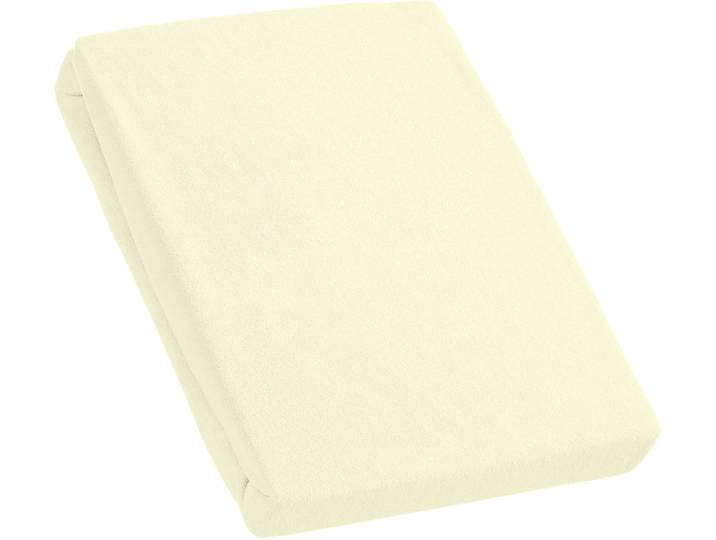 Spannbettlaken KUM Frottee Spannbetttuch , beige (natur), L:200cm, Frottee, Obermaterial: 100% Polyester, Bettlaken, Spannbettlaken, bis ca. 30 cm Matratzenhöhe, weich & kuschelig