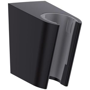 hansgrohe Duschkopfhalterung Porter S 28331670, schwarz matt, zur Wandmontage, zum Schrauben