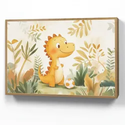 WANDLEUCHTE MIT AKKU Dino - Fußball - Orange Farbwechsel 100x70 cm Wandlampe