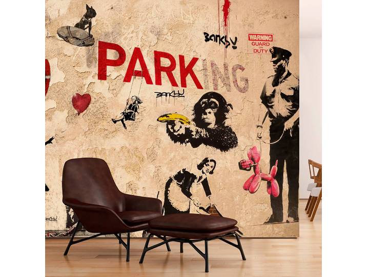 Vlies Fototapete Banksy Range of Variety 100 x 70cm 100 x 70 cm