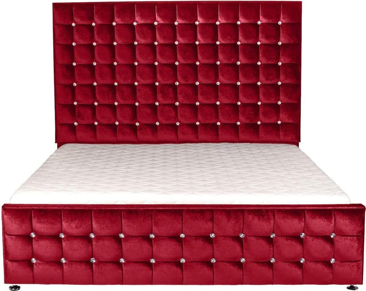 Chesterfield Luxus Design Polster Doppelbett voor volwassenen