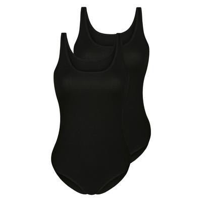 Body SASSA "2er Pack Body CASUAL COMFORT", Damen, Gr. 38, N-Gr, schwarz, Bodys Body