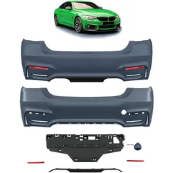 Heckstoßstange mit Diffusor passend für BMW 4er F32 F33 2013-2020