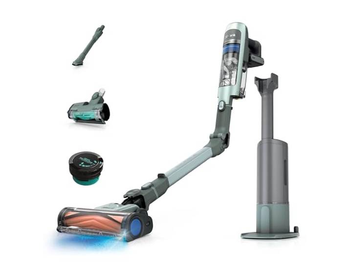 Shark PowerDetect Speed Clean & Empty\, Aspirateur sans Fil IA3243FRT\, Sauge Givrée
