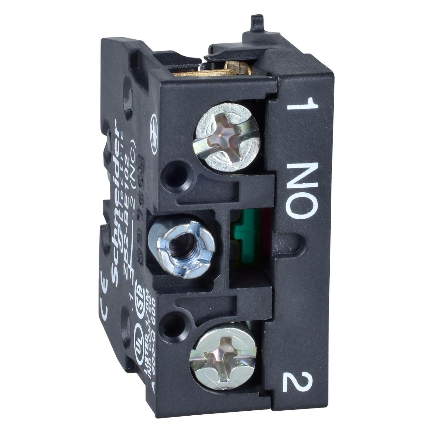 Schneider Electric ZB2 Contact Block 10A 600V NO Slow Break (ZB2BE101)