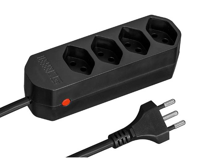 Steffen Steckdosenleiste Compact mit Reset Button 2500 W 1.5 m 4 × T13