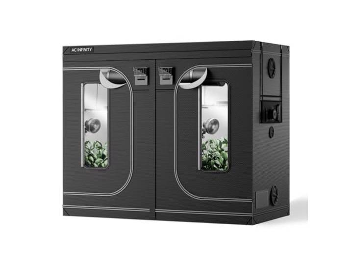 AC Infinity CLOUDLAB 894, Growzelt 8x4, Extra dicke Stangen & Mylar Stahlstangen 2000D Mylar, laborgetestet höchste Reflexion, größtes Sichtfenster, Montageplatte für Controller, Indoor Growing