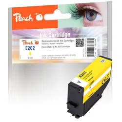 Peach Tintenpatrone gelb kompatibel zu Epson T02F4, No. 202 y, C13T02F44010