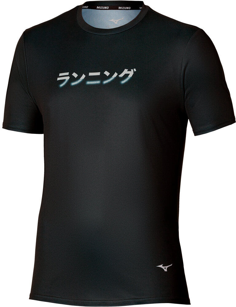Mizuno core graphic camiseta fitness hombre Negro