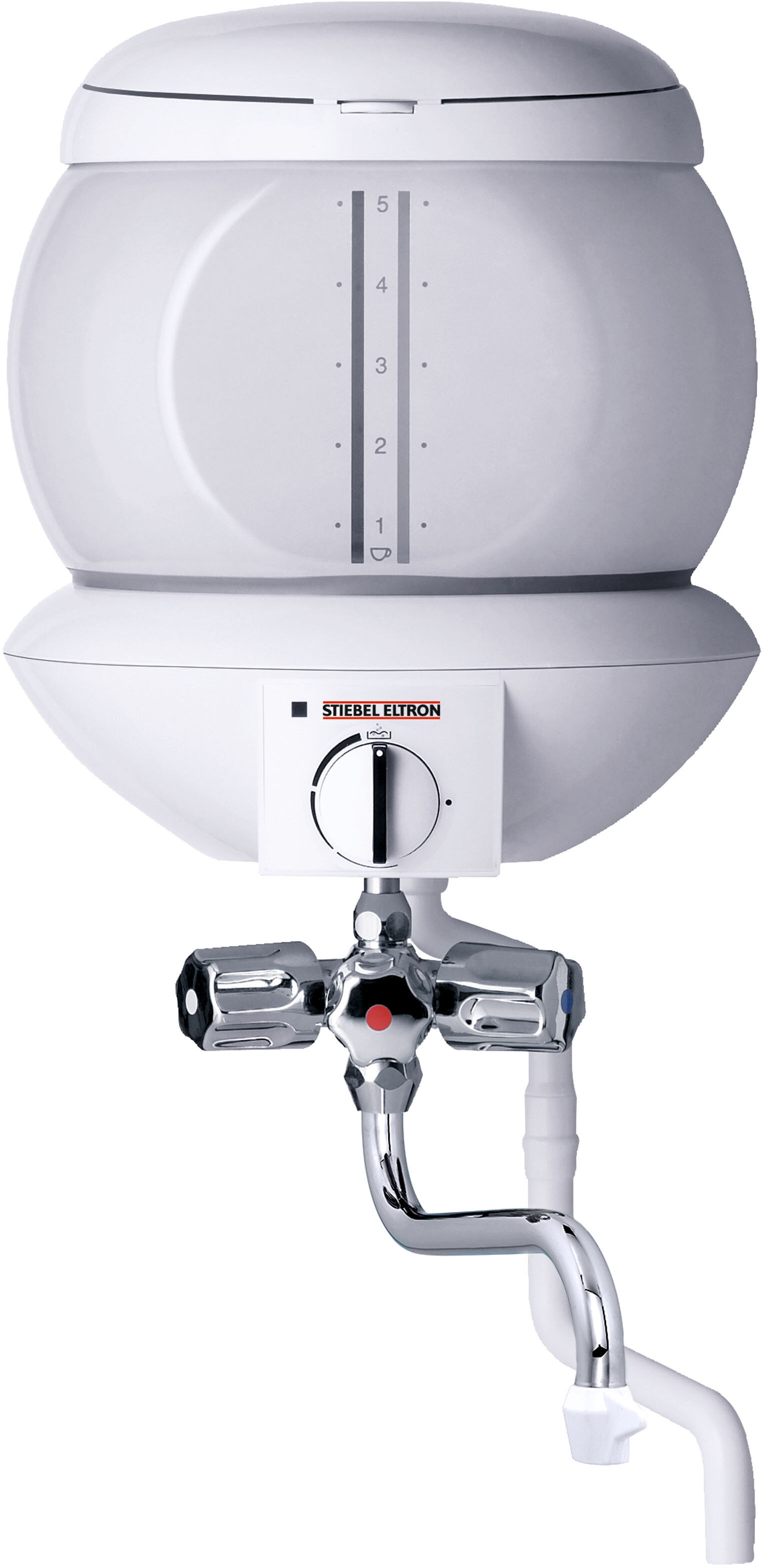 Appareil à eau bouillante Stiebel Eltron EBK 5 GA verre, 5 litres, raccord de remplissage et de vidange à trois poignées, 074287