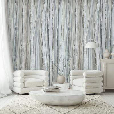 Fototapete MARBURG "Svea", grau, B:2,12m L:3,4m, Vlies, Tapeten, moderne Tapete für Wohnzimmer Schlafzimmer Küche