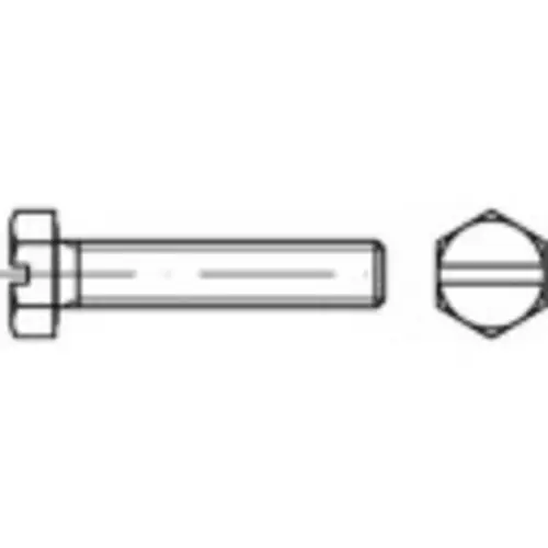 TOOLCRAFT 131360 Sechskantschraube M24 120mm Außensechskant DIN 933 Stahl feuerverzinkt 10St.