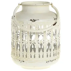Chic Antique Deko Laterne aus Eisen, Höhe 19, ∅ 14 cm