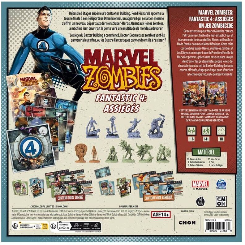 CMON Zombicide Marvel Zombies - Fantastic 4 : Assiégés
