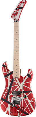 Evh Striped 5150 Red Rot mit schwarzen und weiße Streifen