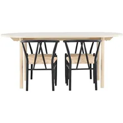 Ebuy24, Essgruppe, Essgruppe Andy (MDF, Polyrattan, Stahl)
