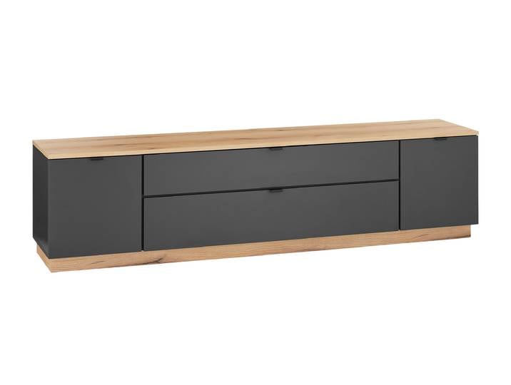 TV - Lowboard anthrazit - Eiche 185 cm TV-Board - VINCE