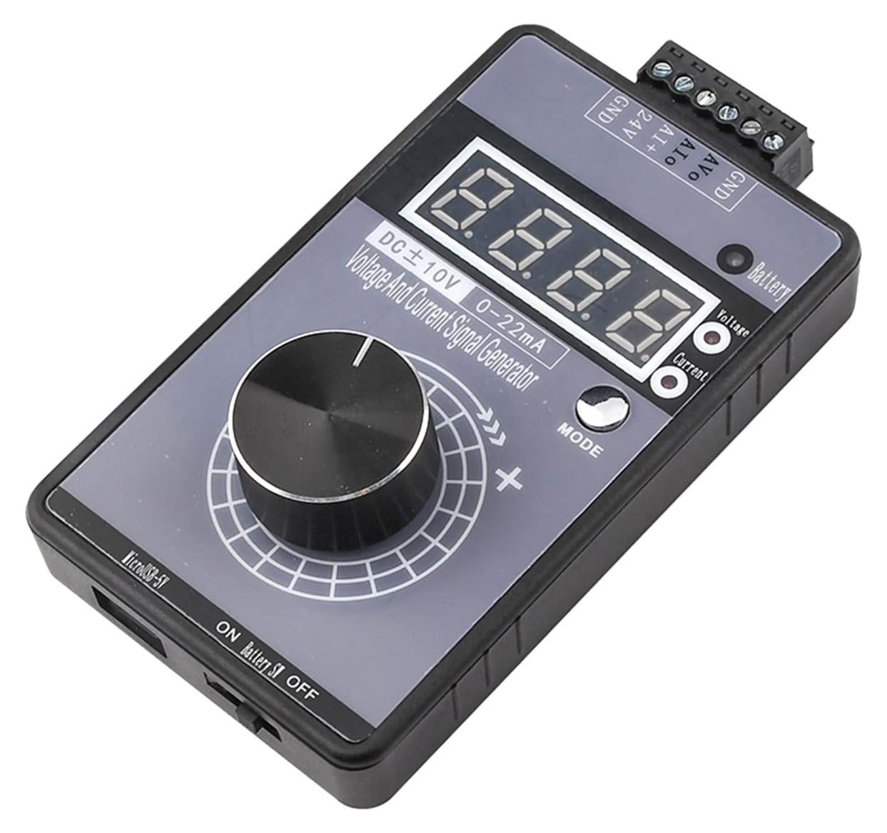 Dripio Signaalgenerator met LED-display, 0-5V/0-10V/4-20mA, draagbaar