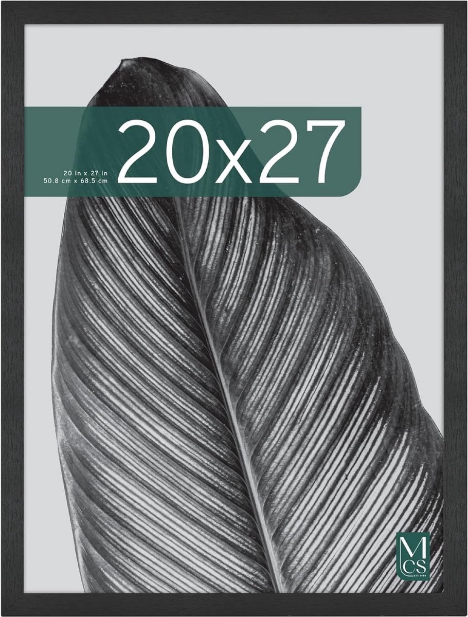 Houten Fotolijst Zwart 20x27 Inch - Stijlvolle Wanddecoratie