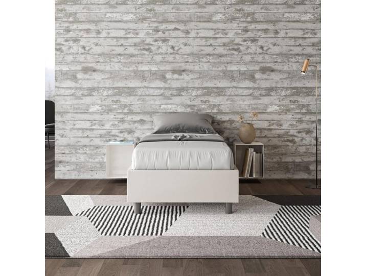 Cadre de lit 1 place - ITYHOME - Azelia - 80x190 cm - Similicuir - Rembourré