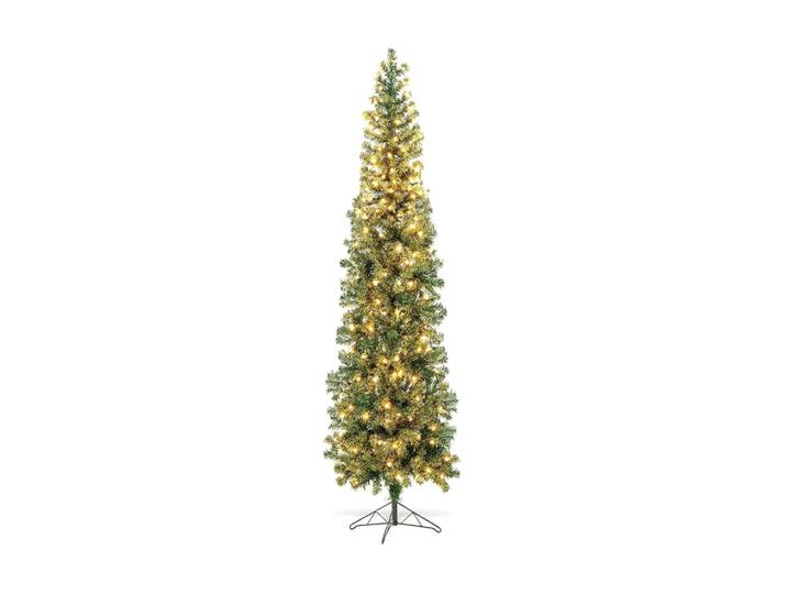 Sapin de noël moitié décoration de vacances vert 210 cm