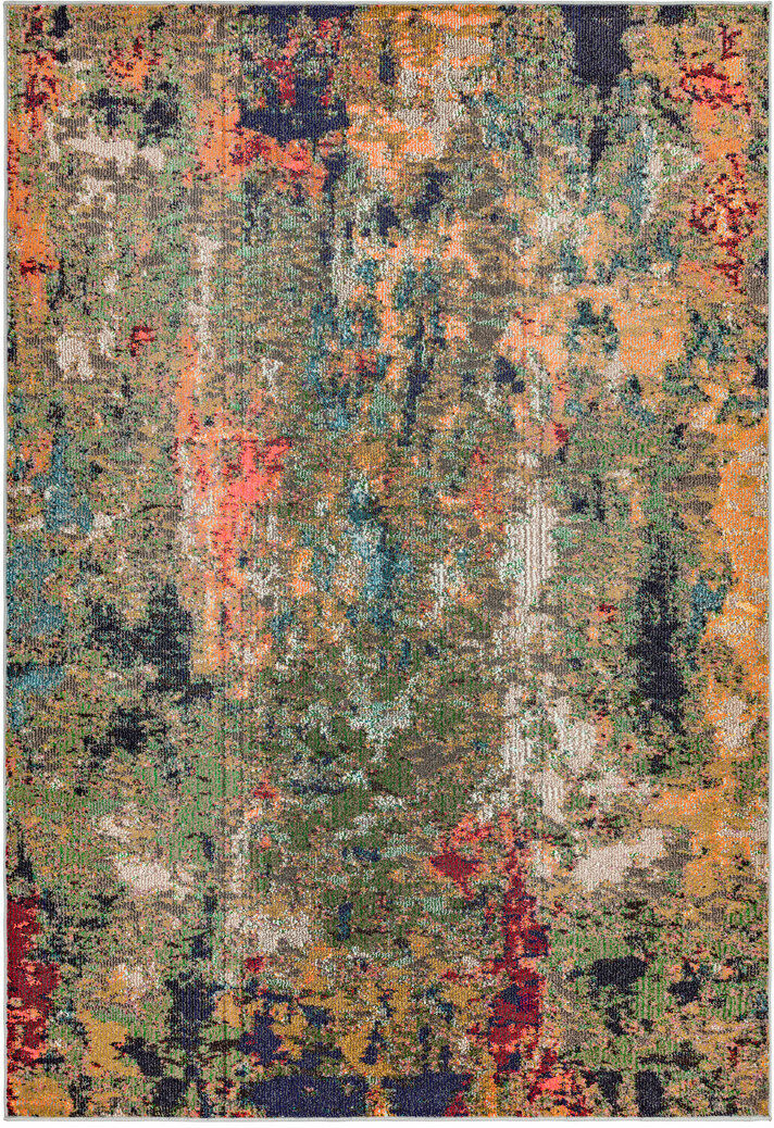 Langley Street Aaliya Abstract Area Rug Green Rectangle 120 x 170cm