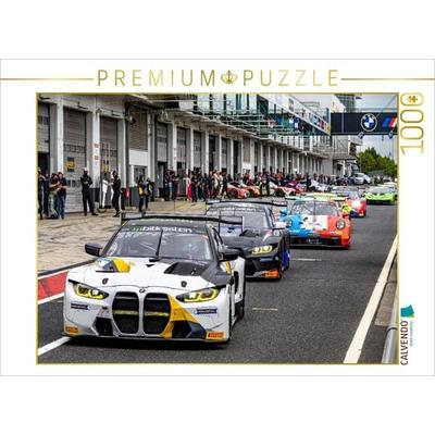 CALVENDO Puzzle Ausfahrt aus der Boxengasse am Nürburgring | 1000 Teile Lege-Größe 64x48cm Foto-Puzzle für glückliche Stunden