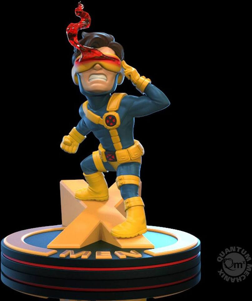 Quantum Mechanix Marvel X-Men Cyclops Q-Fig Diorama Figuur, 10 cm, QMXMVL-0047