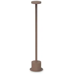 Ideal Lux LED Pollerleuchte TOFFEE D080 H050, 8W, 3000K, 800lm, IP65, kaffee IDEA-347783