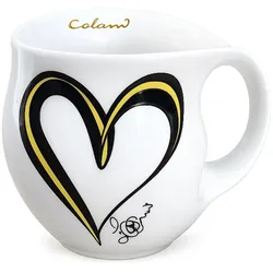 Luigi Colani Kaffeebecher Heart yellow / black