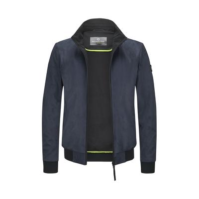 Blouson MILESTONE "Milestone Blouson MSHarris", Herren, Gr. 52, nachtblau, Jacken Blouson, atmungsaktiv, Wasserabweisend