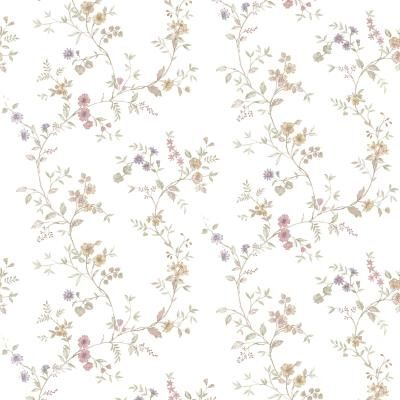 Galerie Wallcoverings Blooming Garden Collection Victoria Garden Matte Finish Vinyl on Non-woven Wallpaper Roll