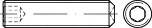 TOOLCRAFT TO-5415096 Gewindestift M2 5mm 100St.