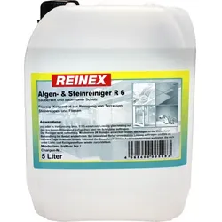 Reinex Algen-Frei & Steinreiniger Grünbelagentferner 5 L beseitigt Schimmel, Moose, Algen und Flechten