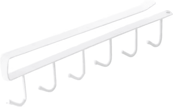 Inspire Picks Multifunction 6 Hook Coffee Cup Holder Rack For Cabinet Storage white
