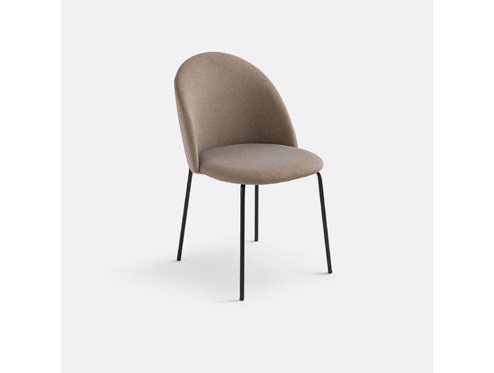 LA REDOUTE Chaise velours, Nordie Marron Taupe
