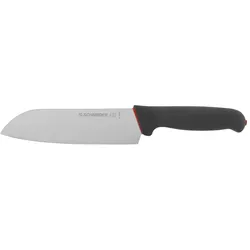 Schneider - S-Grip Santoku, ohne Kulle, Griff: schwarz, rot, 180 mm