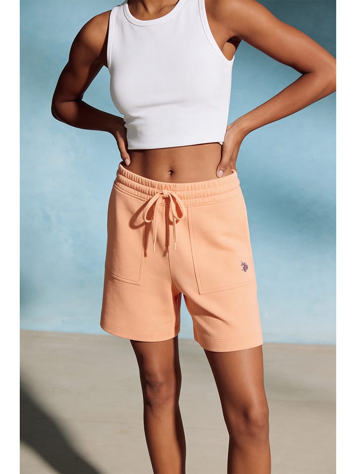 U.S. Polo Assn. Sweatshorts in Orange - S