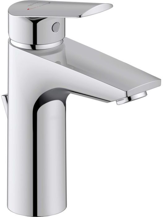 Duravit No. 1 Waschtischarmatur N11021001010 mit Zugstangen-Ablaufgarnitur, Ausladung 106mm, Fresh-Start, chrom