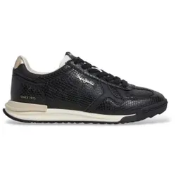 Pepe Jeans für Damen. PLS600088 Marvin Hiss Sneaker in Schwarz (38), 3 bis 5 cm, Schnürsenkel, Lässig