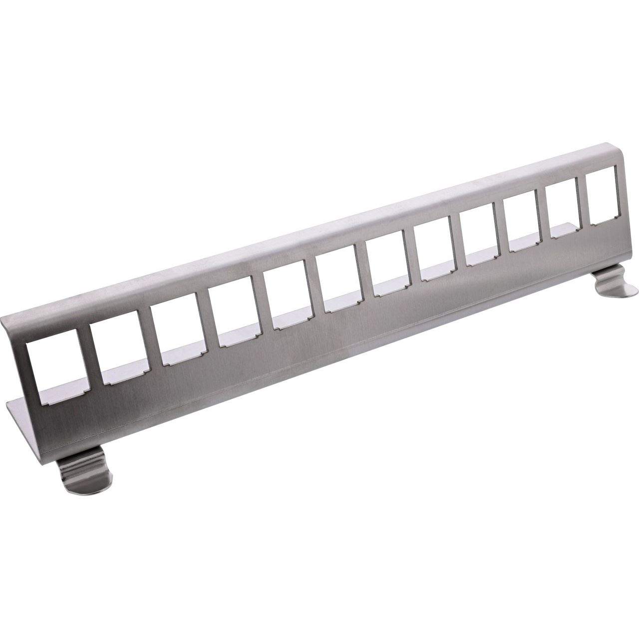 InLine Keystone SNAP-In Metall-Modulhalter, 12-fach für Hutschiene
