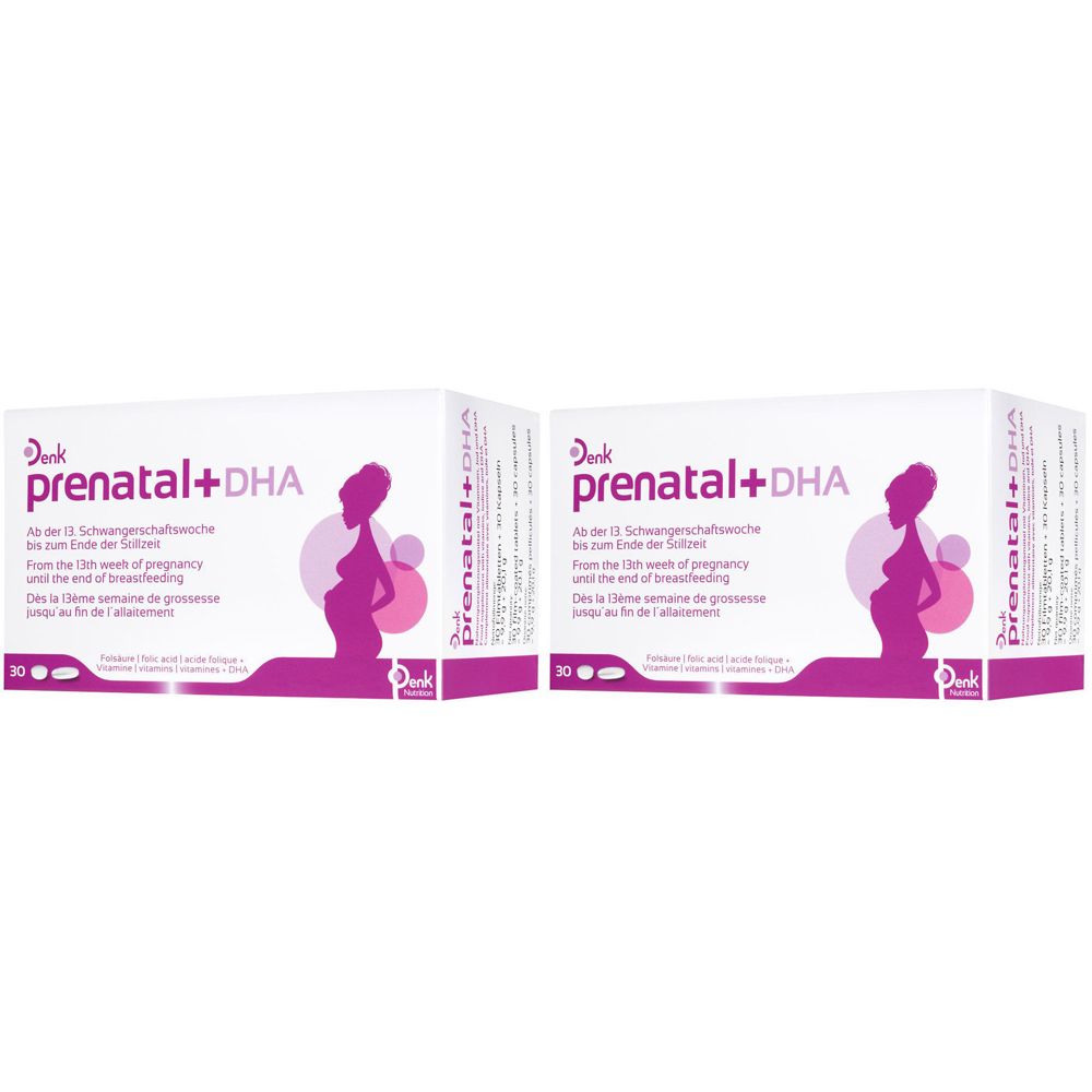 Prenatal+Dha Denk 30 Filmtabl.+30 Kapseln Doppelpack 2x2x30 St Filmtabletten
