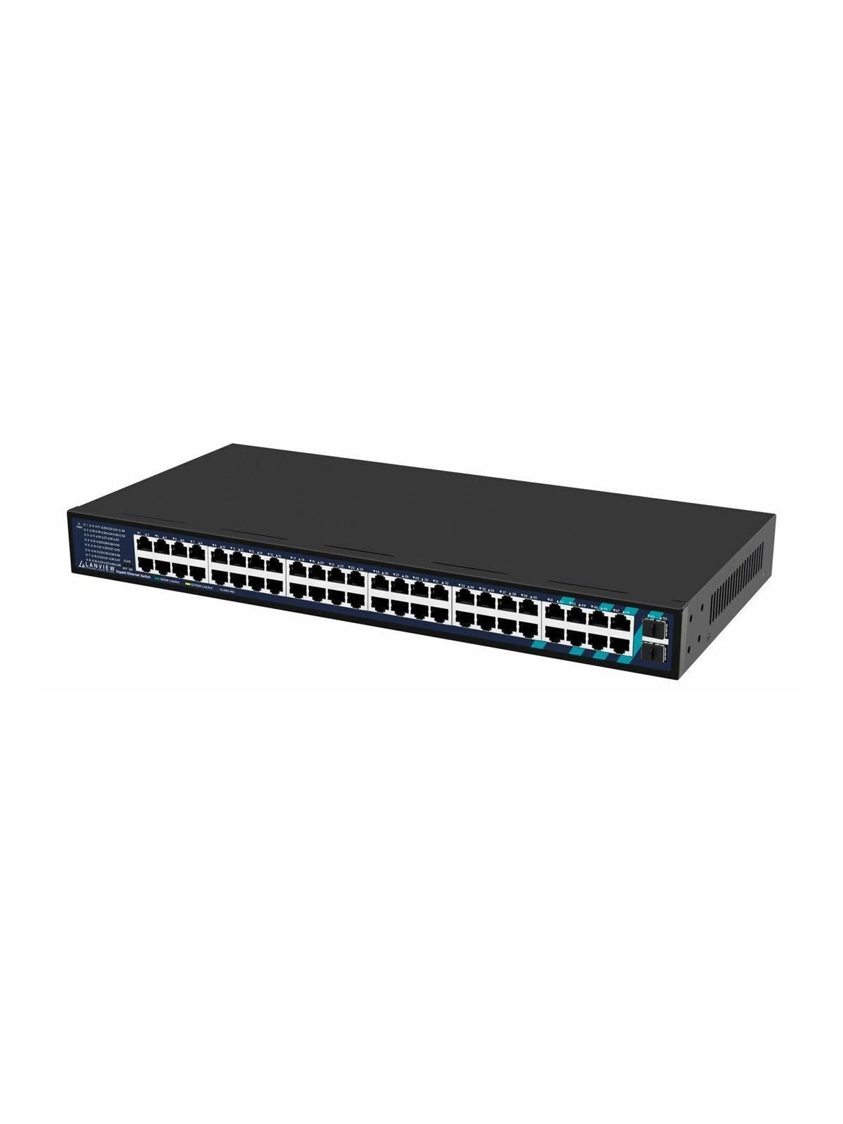 Lanview - switch - 48 ports - unmanaged - rack-mountable