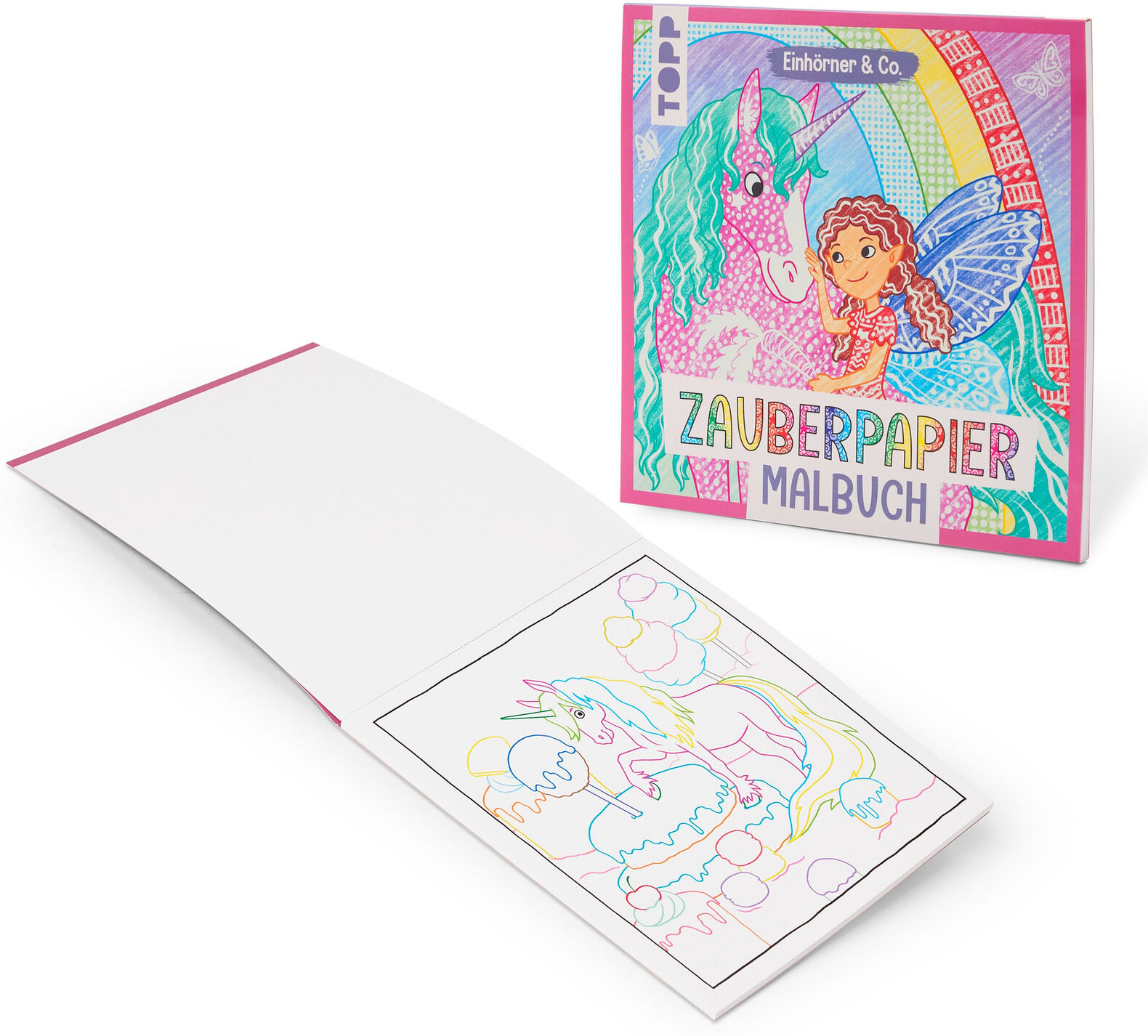 Tchibo - Zauberpapier-Malbuch »Einhörner & Co«