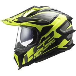 LS2 MX701 Explorer 06 Alter Endurohelm - matt-schwarz-neongelb - S (55/56)