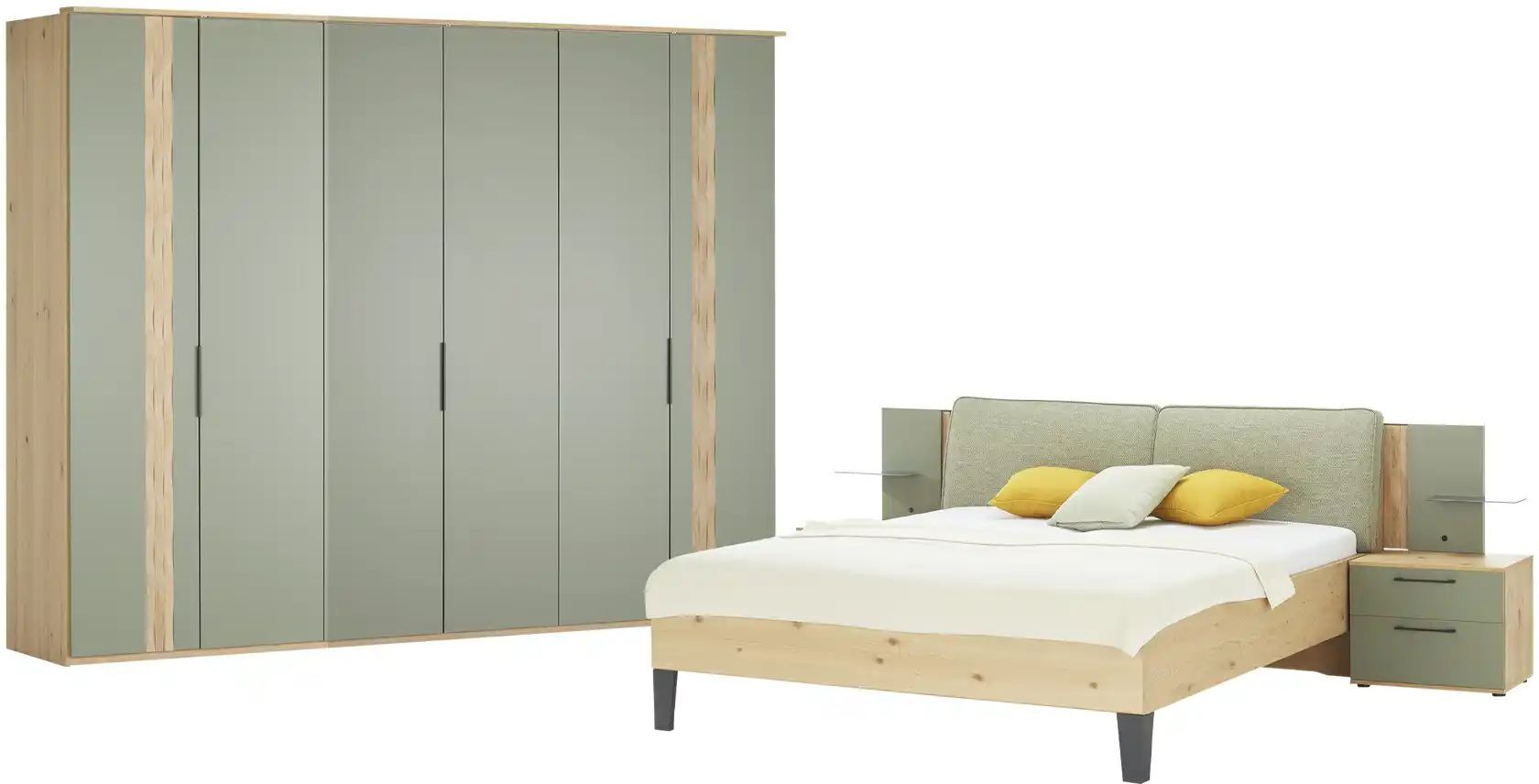 Höffner Komplett-Schlafzimmer  Callao ¦ grau